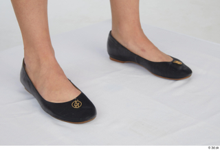 Cynthia black flat ballerina shoes foot formal 0008.jpg